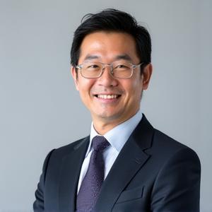 当社の代表取締役社長である山田太郎氏のプロファイル写真。親しみやすく信頼できる印象。