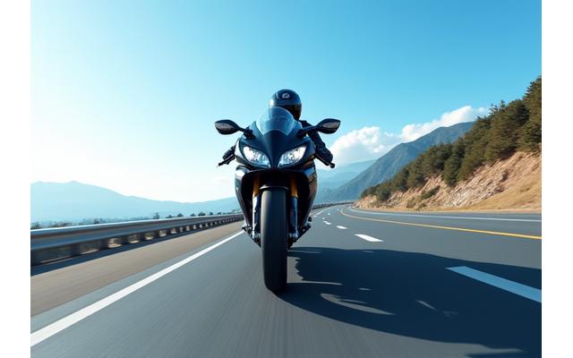 大型バイクで爽快な走り