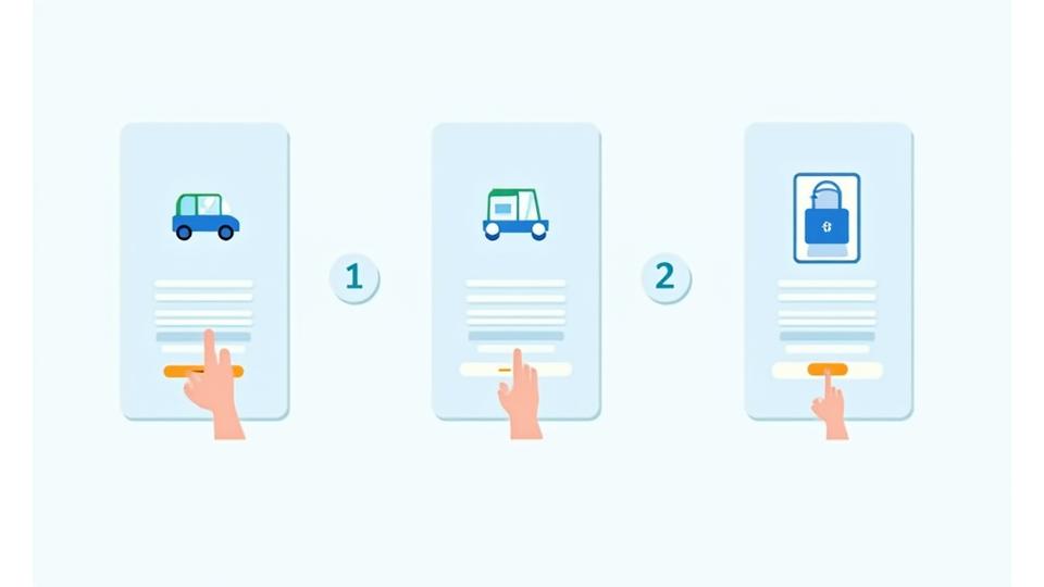 オンライン予約プロセスを示すスクリーンショットまたはフローチャート